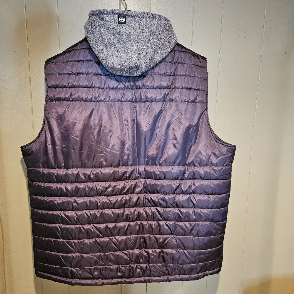 ECKO UNLTD Quilted Vest, Men's, Size 3X, Quilted Vest with Hood - Picture 6 of 8